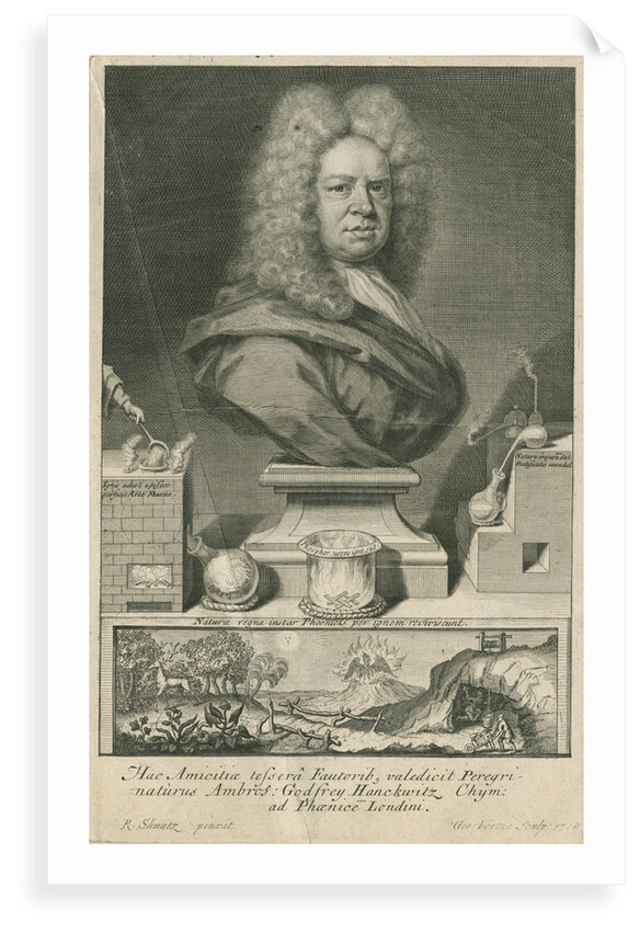 Portrait of Ambrose Godfrey (1680-1756) by George Vertue