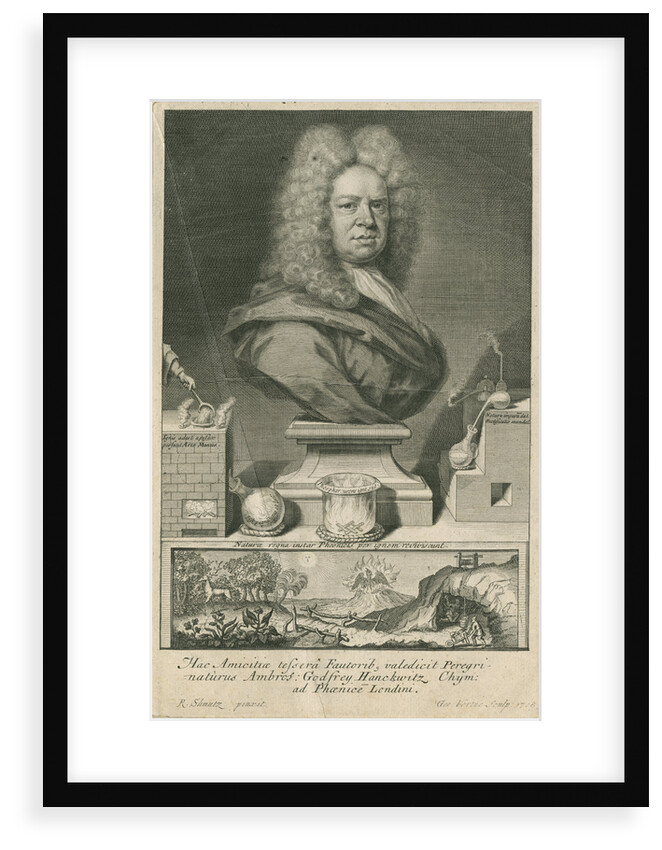 Portrait of Ambrose Godfrey (1680-1756) by George Vertue