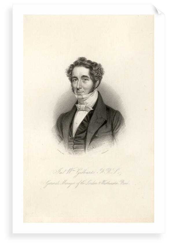 Portrait of James William Gilbart (1794-1863) by Henry Adlard