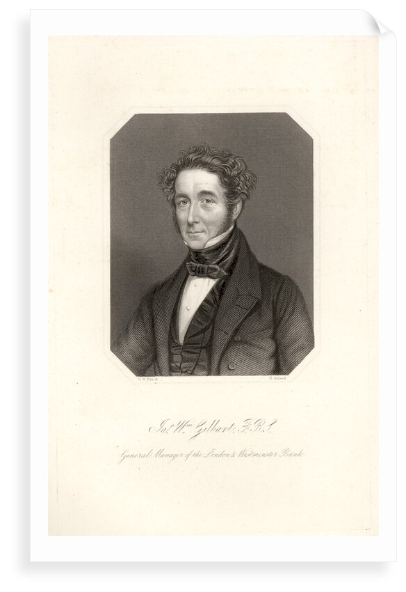Portrait of James William Gilbart (1794-1863) by Henry Adlard