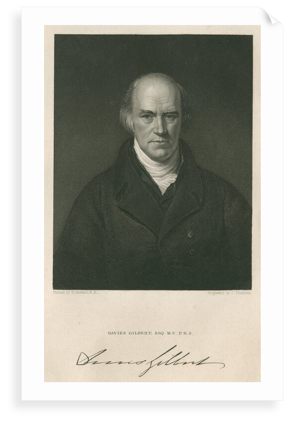 Portrait of Davies Gilbert (1767-1839) by James Thomson
