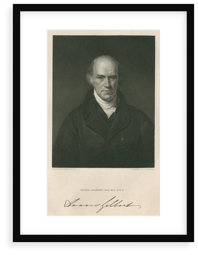 Portrait of Davies Gilbert (1767-1839) by James Thomson