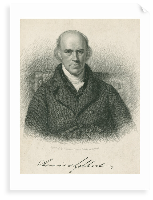 Portrait of Davies Gilbert (1767-1839) by James Thomson