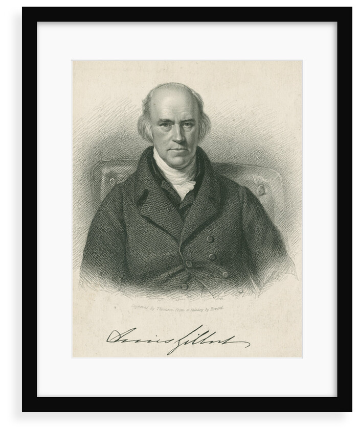 Portrait of Davies Gilbert (1767-1839) by James Thomson