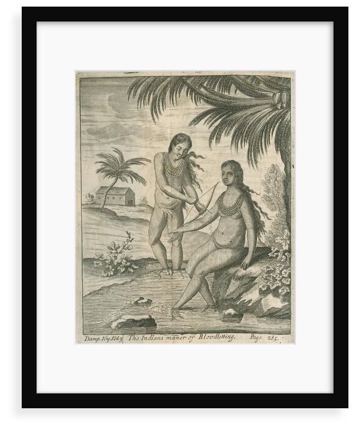 Two Kuna women practicing blood-letting by John Savage