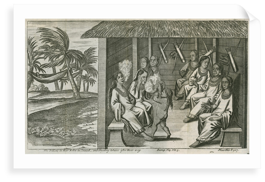 Tobacco smoking among the Cuna Indians of Panama, observed by Lionel Wafer by John Savage