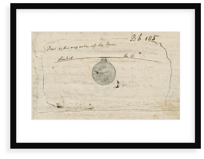 'Black drop' effect during the 1769 Transit of Venus by Samuel Horsley