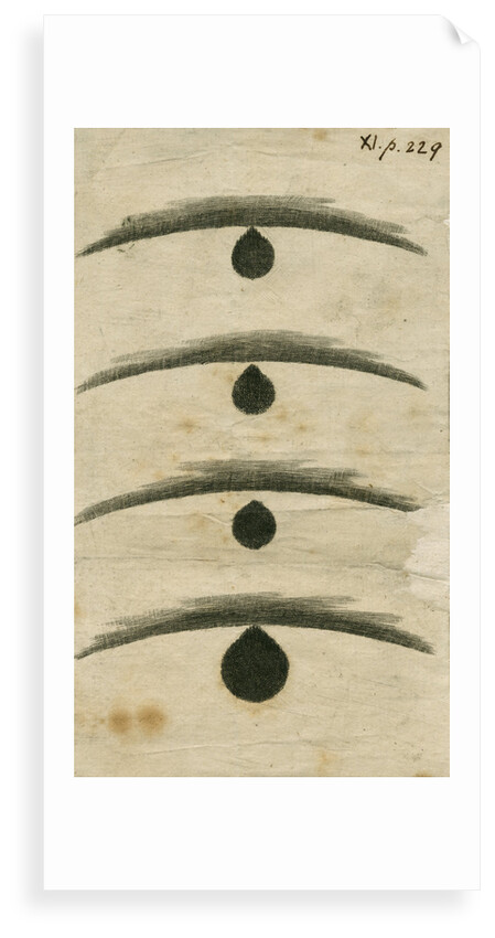 'Black drop' effect during the 1769 Transit of Venus by William Hirst