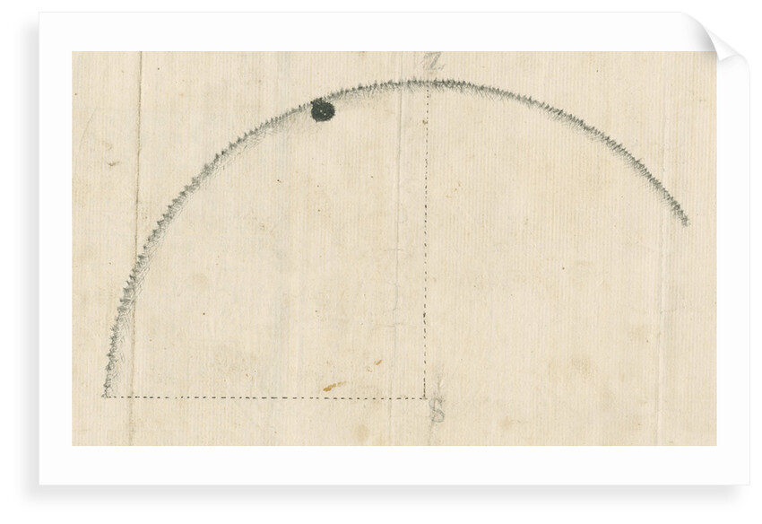 Venus at first internal contact with the Sun by William Bayly