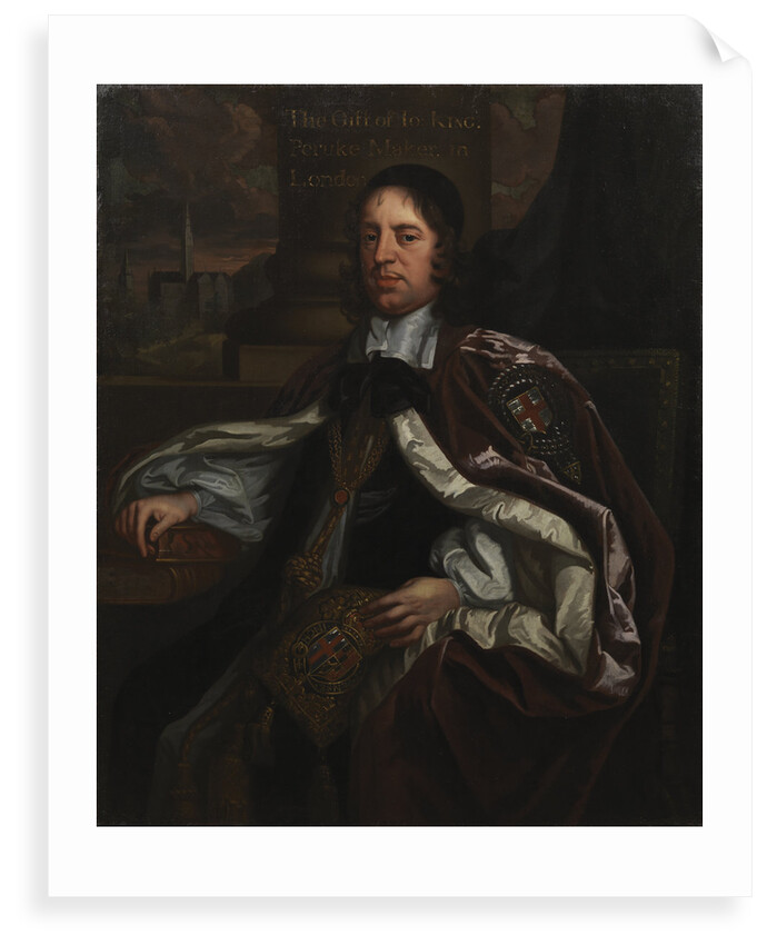 Portrait of Seth Ward (1617-1689) by John Greenhill