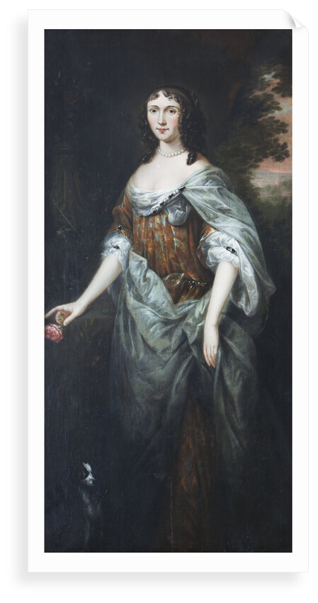 Portrait of 'woman with a rose' by Anonymous
