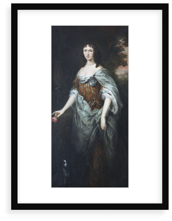 Portrait of 'woman with a rose' by Anonymous