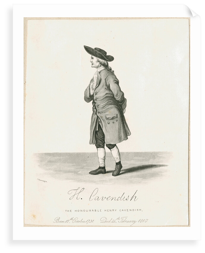 Portrait of Henry Cavendish (1731-1810) by Charles Rosenberg I
