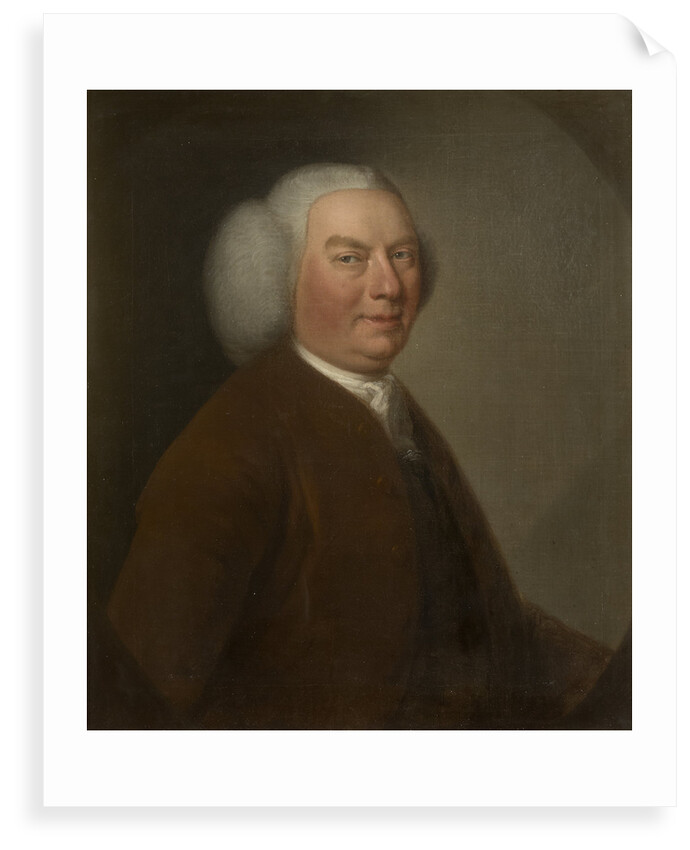 Portrait of gentleman in a brown coat by unknown