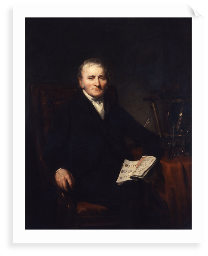 Portrait of John Dalton (1766-1844) by Benjamin Rawlinson Faulkner