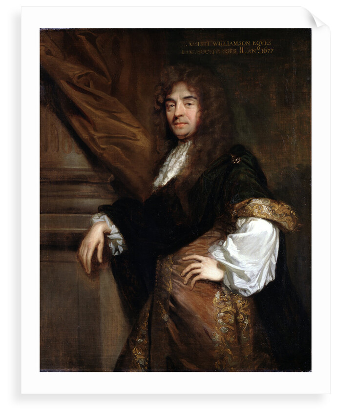 Portrait of Joseph Williamson (1633-1701) by Godfrey Kneller