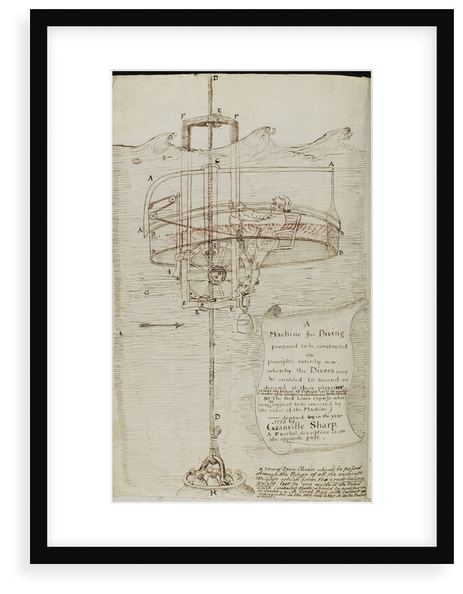 Design for a diving bell by Granville Sharp