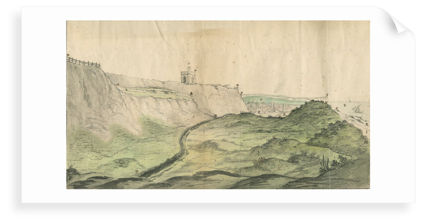 Sunken cliff near Folkestone Harbour by John Lyon