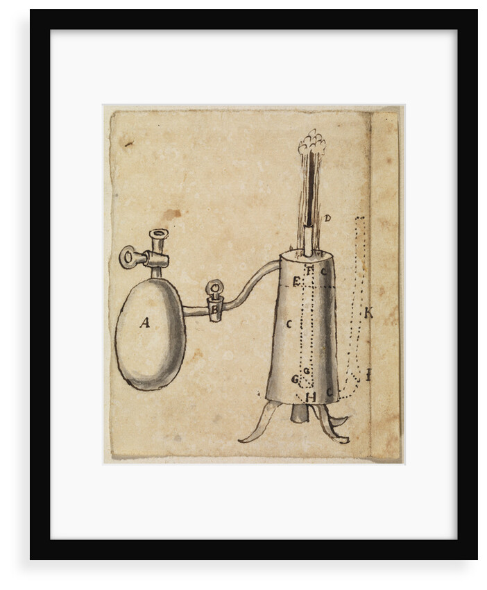 A steam piston engine by Thomas Savery