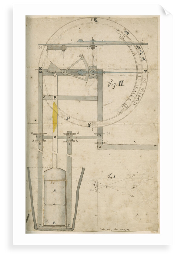 Mechanical thermometer by Cromwell Mortimer