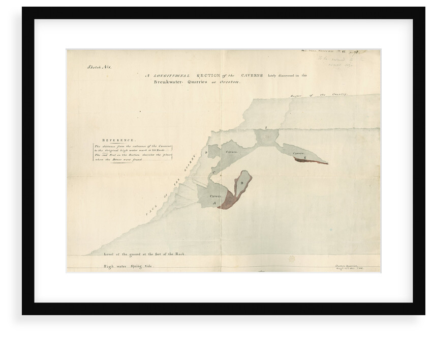 The caverns at Oreston by William Clift