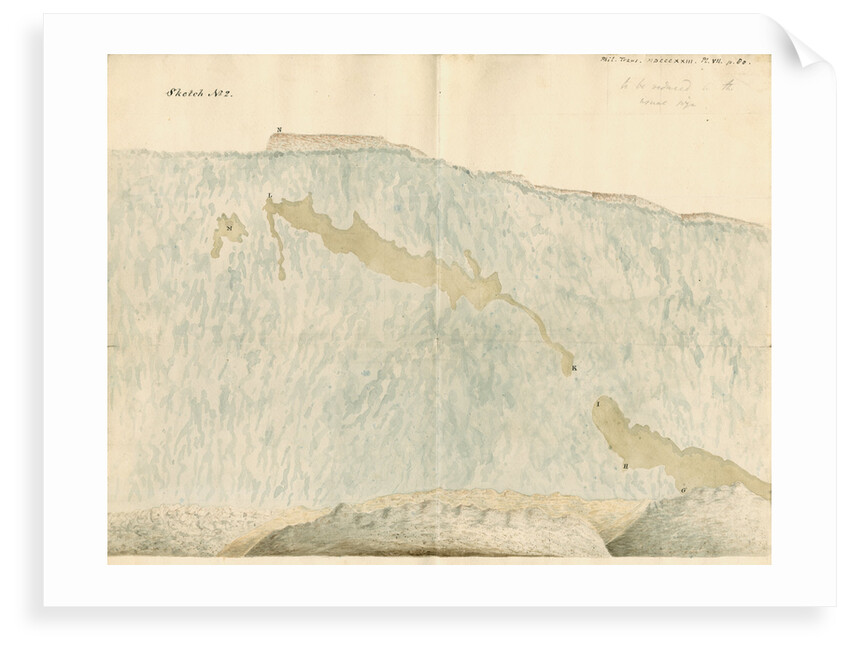 Rock face at Oreston by William Clift