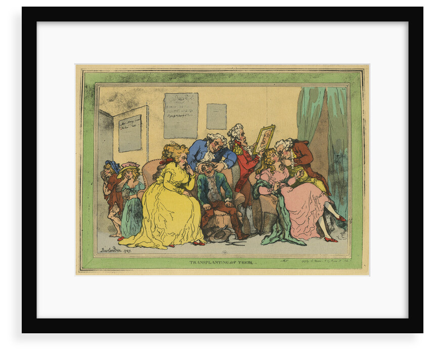 Transplanting of teeth by Thomas Rowlandson