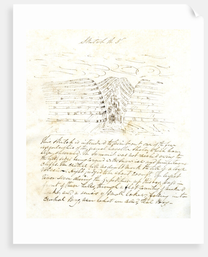 Basalt formations and waterfall, Kerguelen Islands by John Robertson