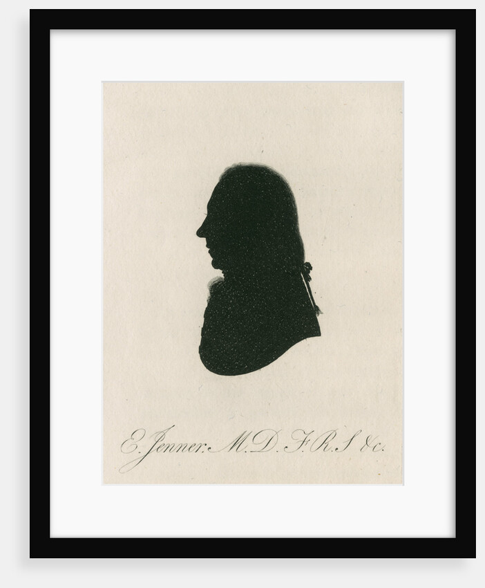 Portrait silhouette of Edward Jenner (1749-1823) by Anonymous