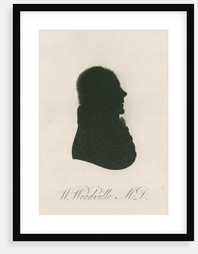 Portrait silhouette of William Woodville (1752-1805) by Anonymous