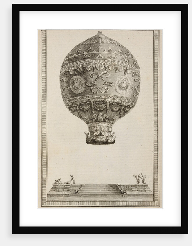 A balloon in flight by Anonymous