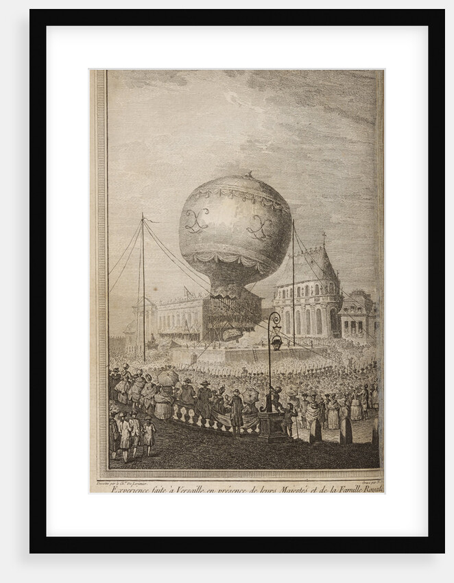 Flight of a Montgolfier balloon by Nicholas Delaunay