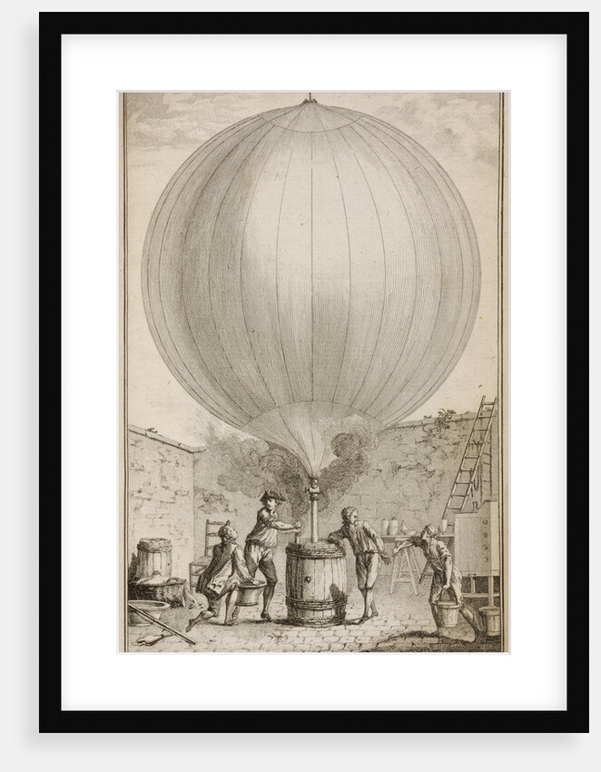 Filling a balloon with hydrogen gas by Bertault