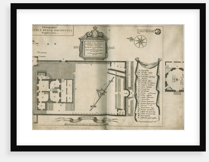 Plan of the Royal Observatory, Greenwich by Francis Place
