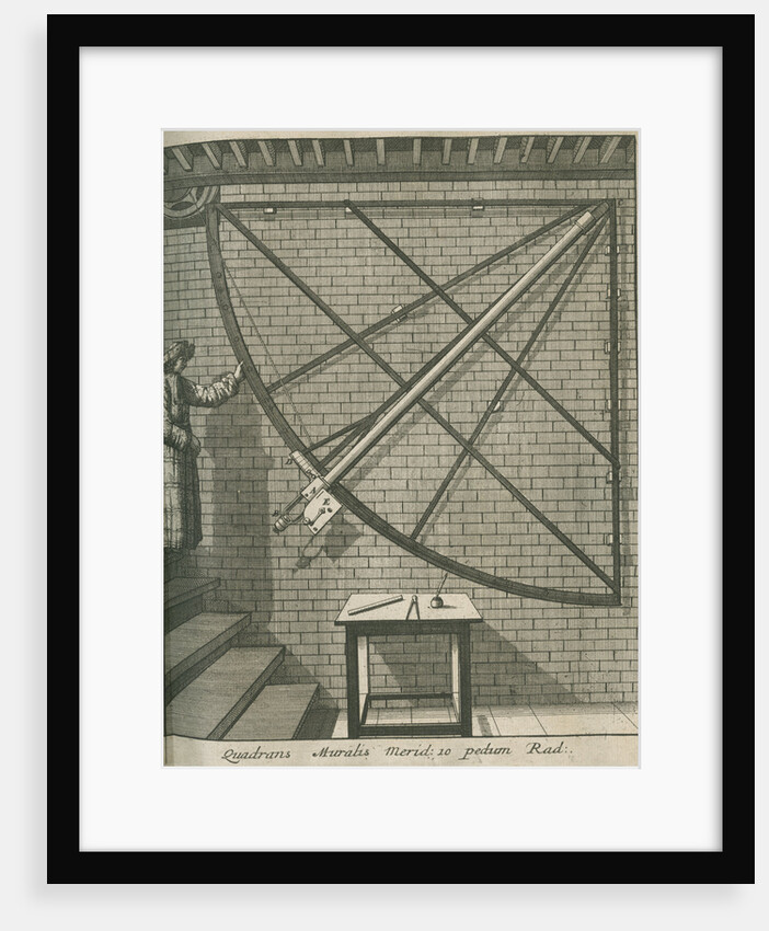 Mural quadrant at the Royal Observatory, Greenwich by Francis Place