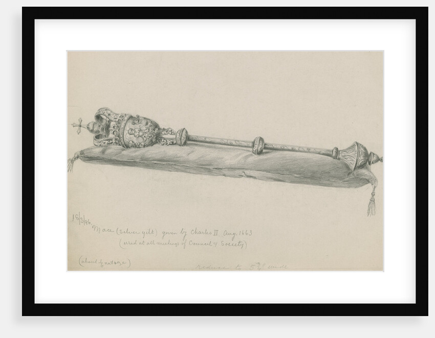 The Royal Society's mace by unknown