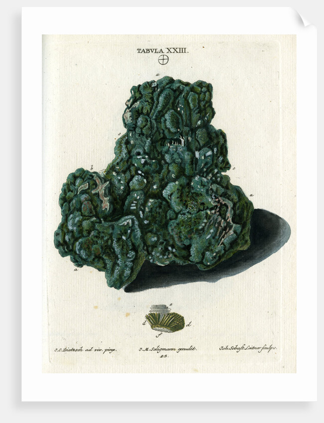 Crystalline Green Copper by Johann Sebastian Leitner