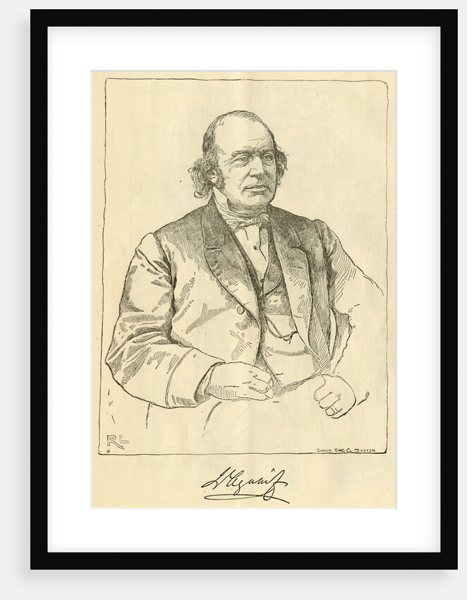 Portrait of Jean Louis Rodolphe Agassiz (1807-1873) by R. L.