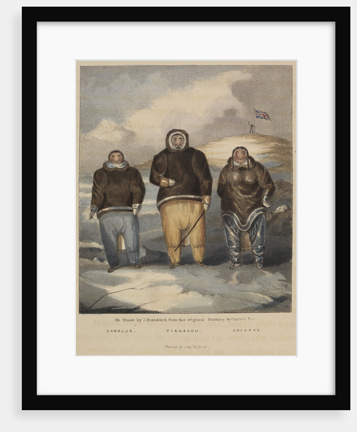 Three Inuit from Boothia Felix by John Brandard