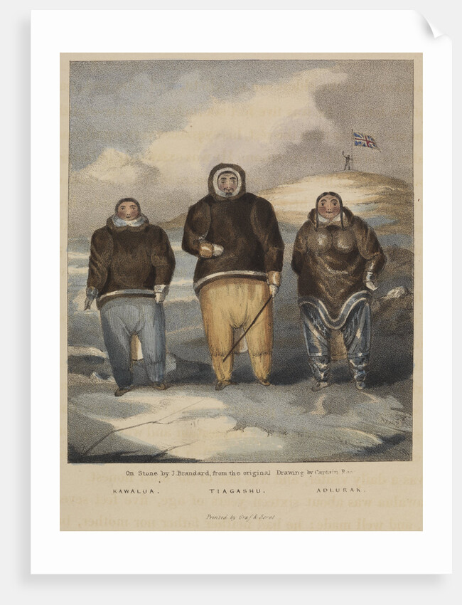 Three Inuit from Boothia Felix by John Brandard