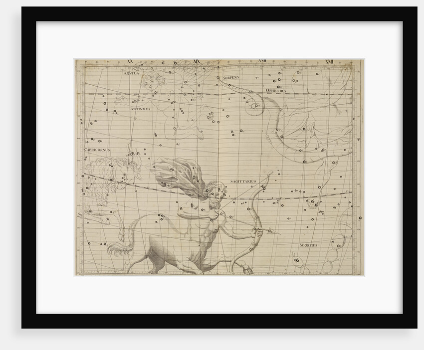 Sagittarius, from John Flamsteed's 'Atlas Coelestis' by Anonymous