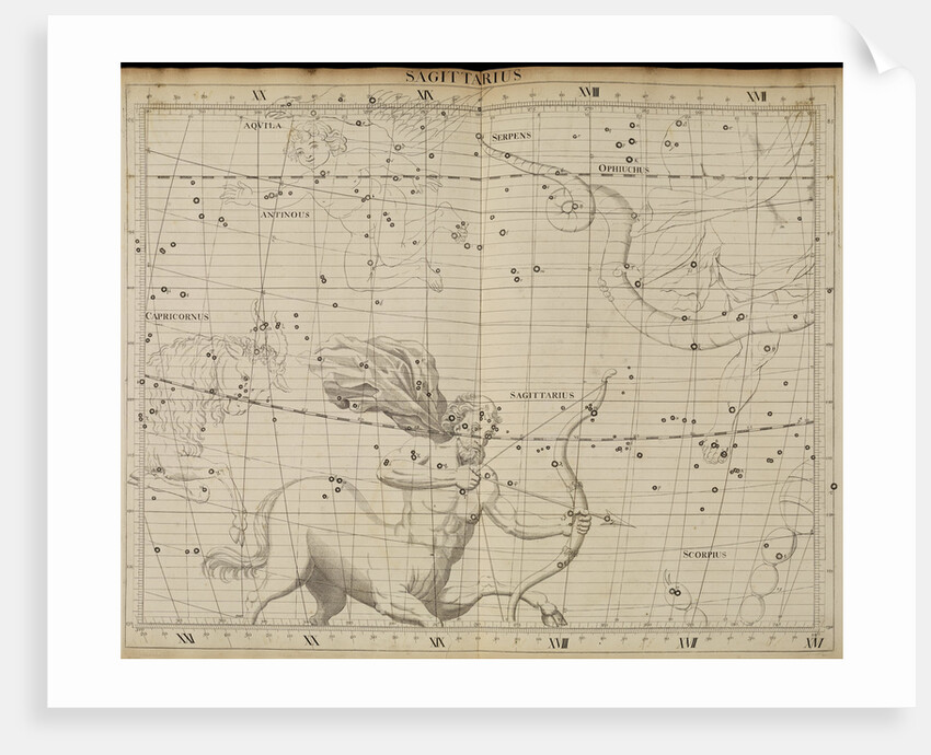 Sagittarius, from John Flamsteed's 'Atlas Coelestis' by Anonymous