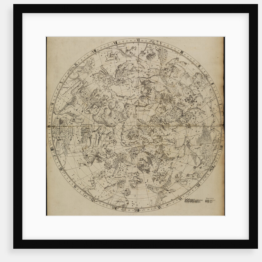Northern planisphere, from John Flamsteed's 'Atlas Coelestis' by unknown