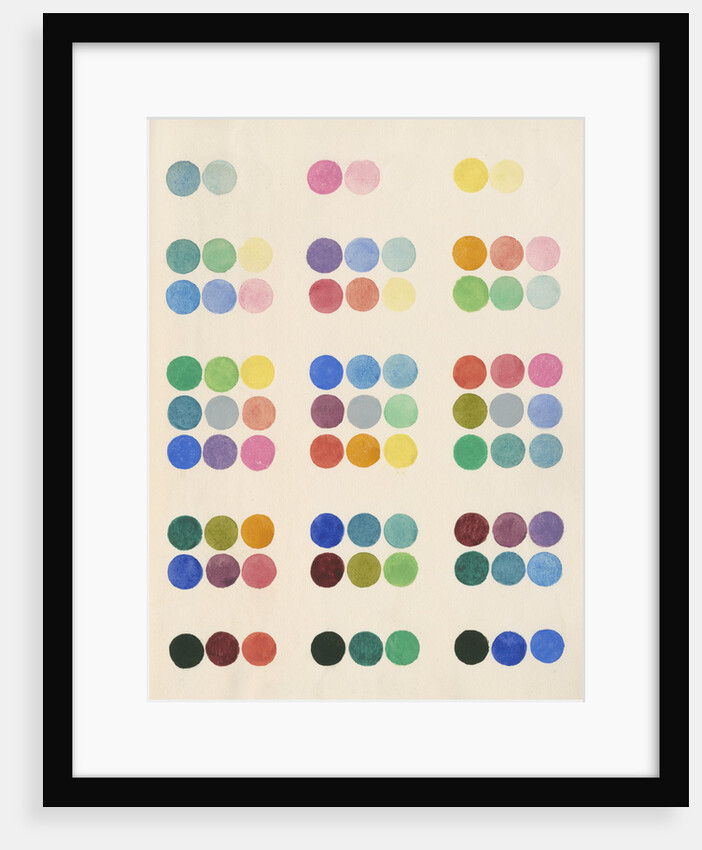 Colour spot chart by Anonymous