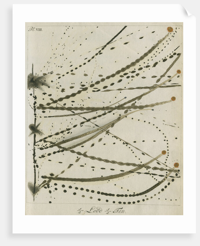 Lead-Tin alloy wire explosion pattern by Anonymous