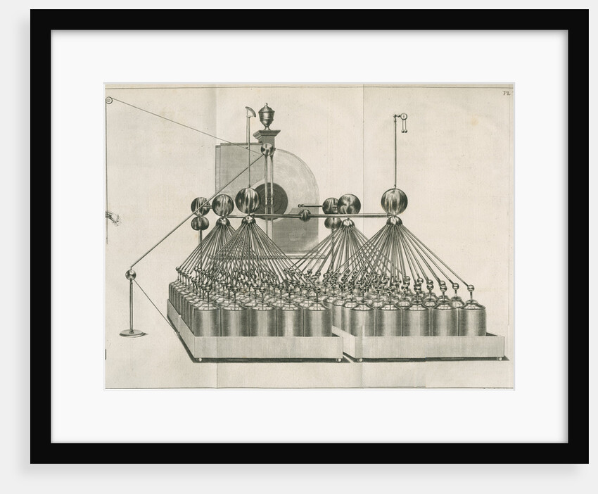 Electrical machine and Leyden jar batteries at Teyler's Museum by Barend de Backer
