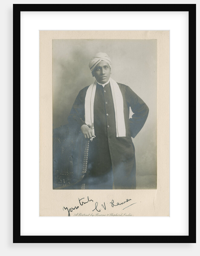 Portrait of Chandrasekhara Venkata Raman (1888-1970) by Bourne & Shepherd