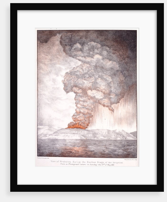 View of Krakatoa, 1883 by Parker & Coward