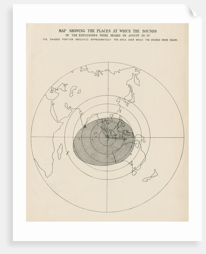 Sound range of the Krakatoa explosions by Malby & Sons