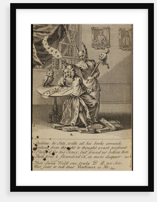 Caricature of Cromwell Mortimer by Rigou